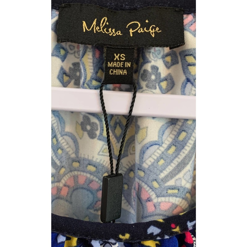 NWOT, Melissa Paige Women's Oversized XS Cold Shoulder 3/4 Sleeve Tunic - Picture 11 of 11